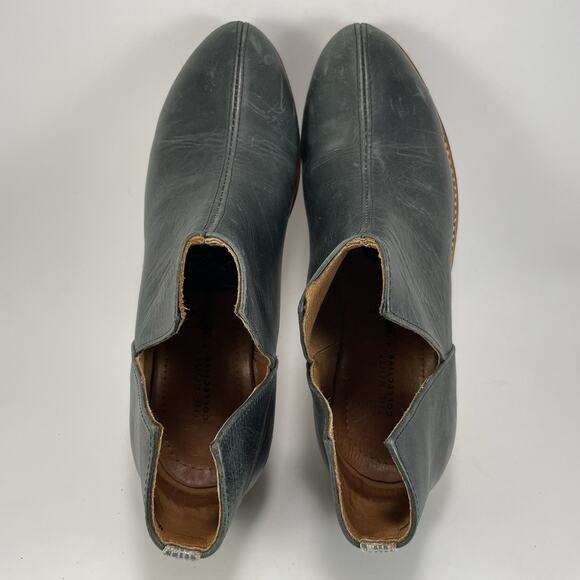 The Root Collective Lee Slip On Booties Womens Size 10 Black Leather Ankle - Picture 6 of 11